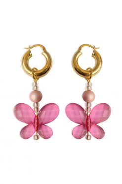 Tootsie™ Butterfly Hoop Earrings New