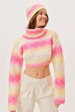 Knitz Shop Rosa Turtleneck Crop Sweater