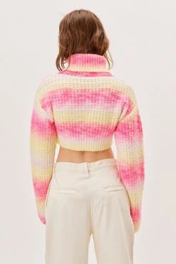 Knitz Shop Rosa Turtleneck Crop Sweater
