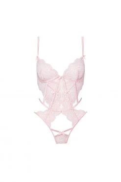 Victorias Secret New Creamsicle Lace Bodysuit