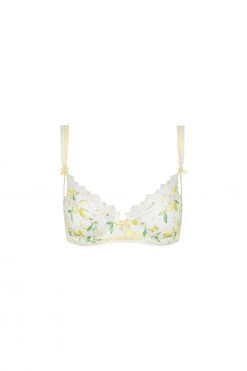 Victorias Secret Lemon Daisy Underwire Bra