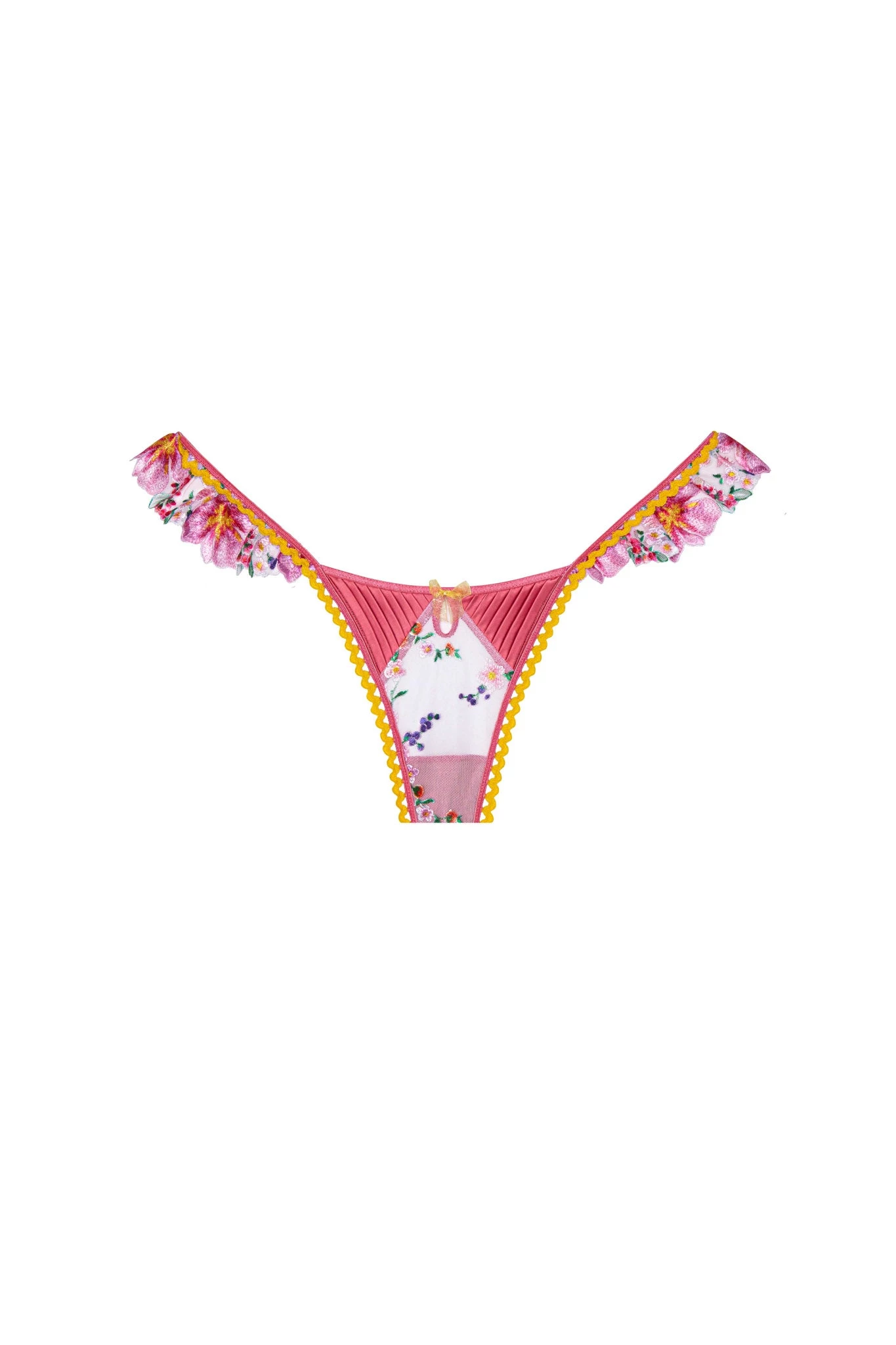 Victorias Secret Shop Plumeria Bouquet Ruffle Thong Panty 6 Victorias Secret Shop Plumeria Bouquet Ruffle Thong Panty