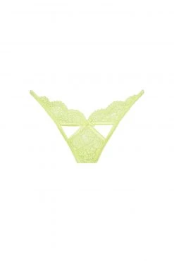 Victorias Secret Creamsicle Lace Thong Panty New