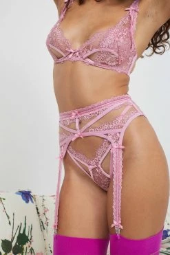 Victorias Secret Shimmer Lace Garter